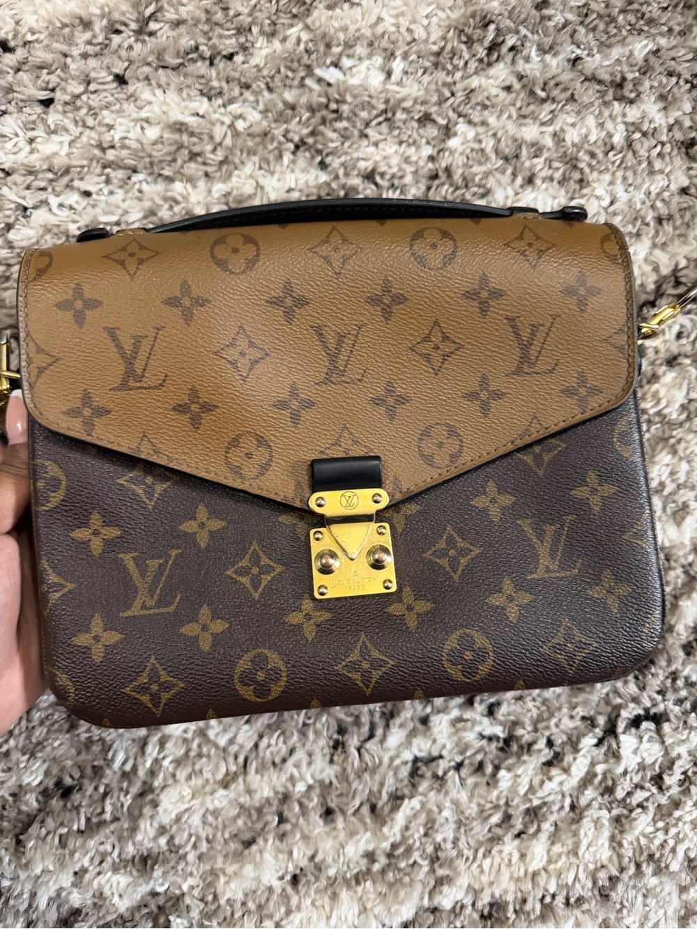 Louis Vuitton Monogram Two-Tone Pochette Metis Shoulder Bag - Brown & Tan - Picture 2 of 10